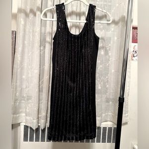 Aqua Brand Little black/silver sequin dress from Bloomingdale’s. Like new. M